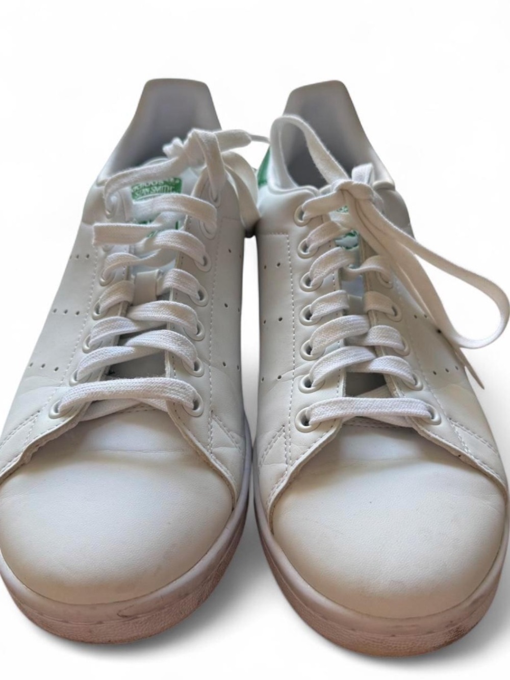 Stan Smith Adidas White Low-Top Sneakers with Green Accents